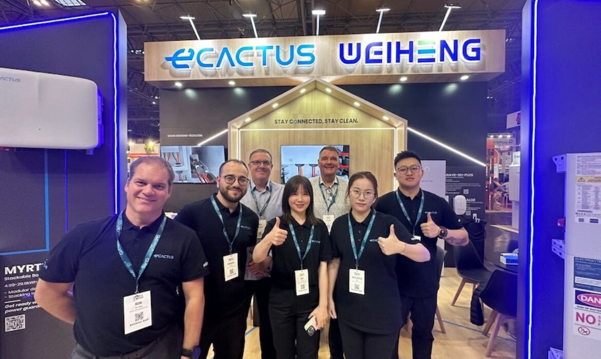 Weiheng / ecactus at the Solar and Storage Show NEC